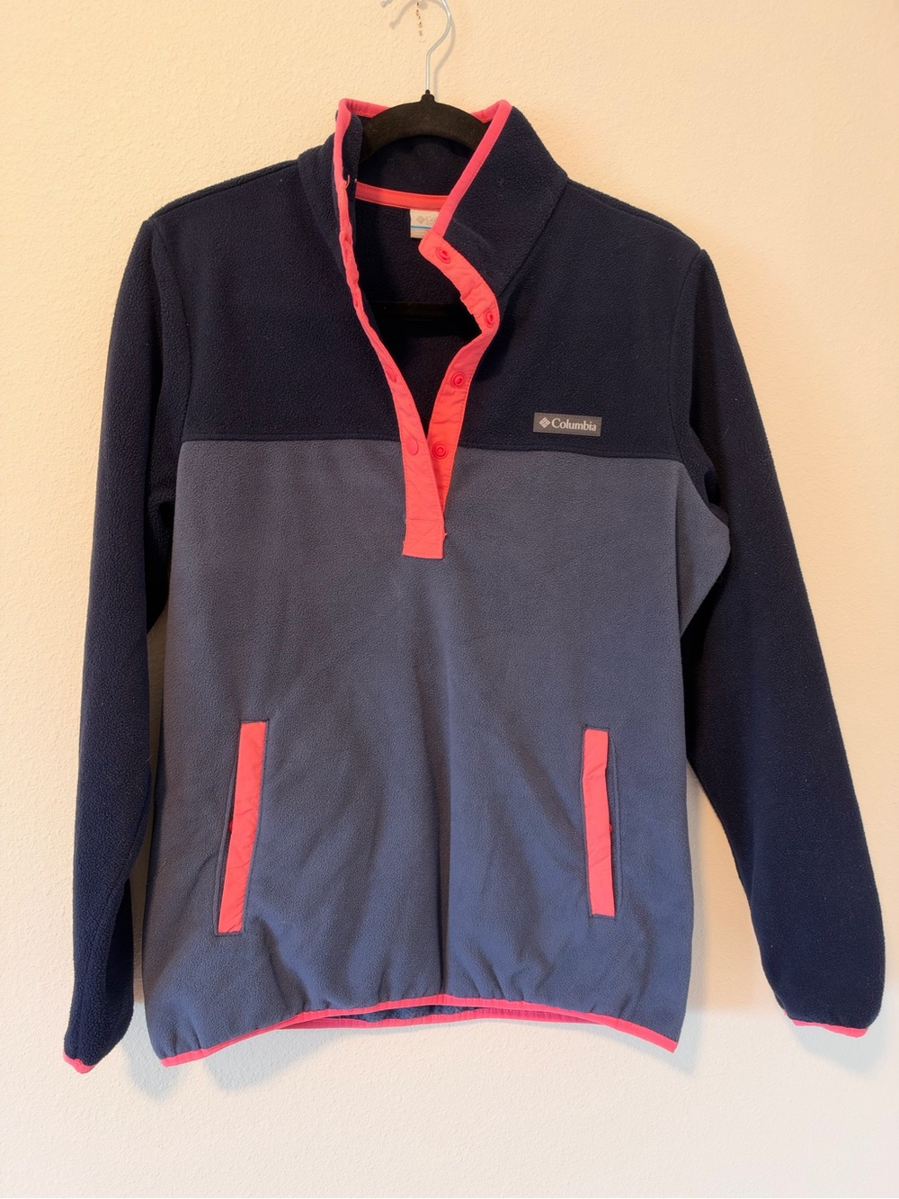 Columbia Benton Springs II Half-Snap Pullover Women's Blue Color Block Fleece